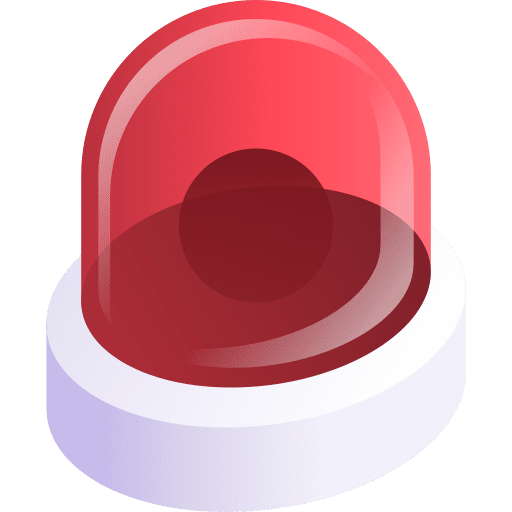 Siren alert isometric siren icon