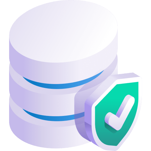 Storage isometric shield storage icon