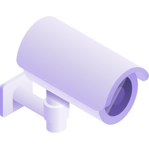 Cctv camera isometric security camera secure icon