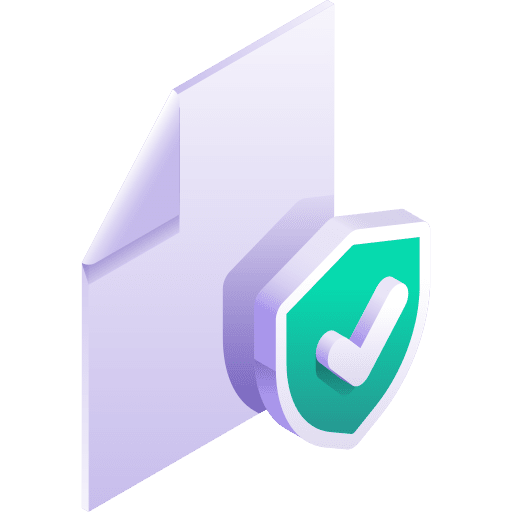 File protection shield security file protection icon