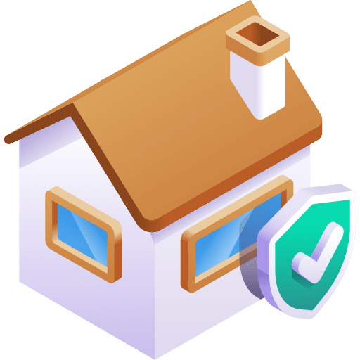 Home security building safe house icon