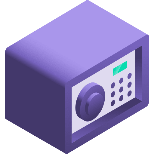 Safe box secure safe business icon