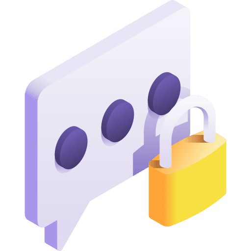 Encrypted safety secure chat icon