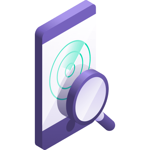 Finder protection security phone icon