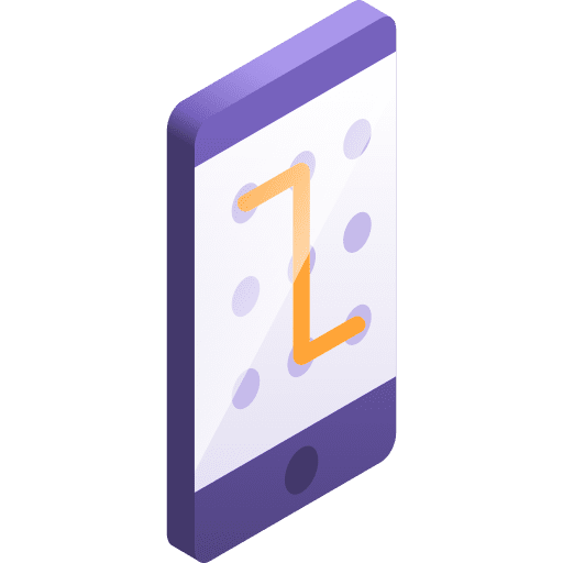 Pattern safe protection password icon