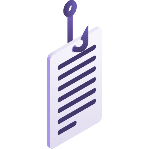 Phishing hook phishing security icon