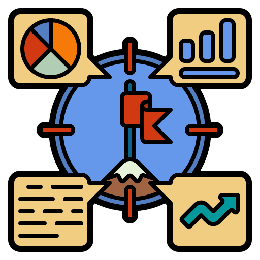 Target aim target strategy icon