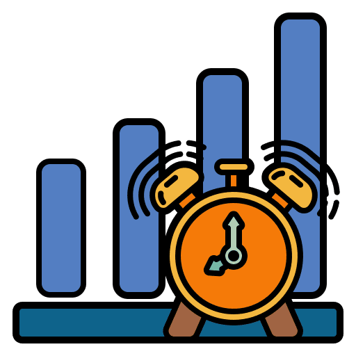 Alert graph protection clock icon