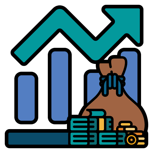 Cash investment cash banknotes icon