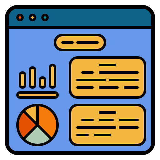 Browser data web seo icon