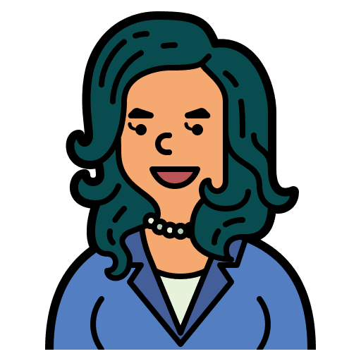 Investor user businesswoman profile icon