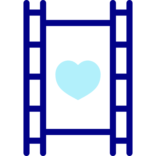 Film love facebook like shapes icon