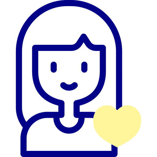 Girl user feeling smileys icon