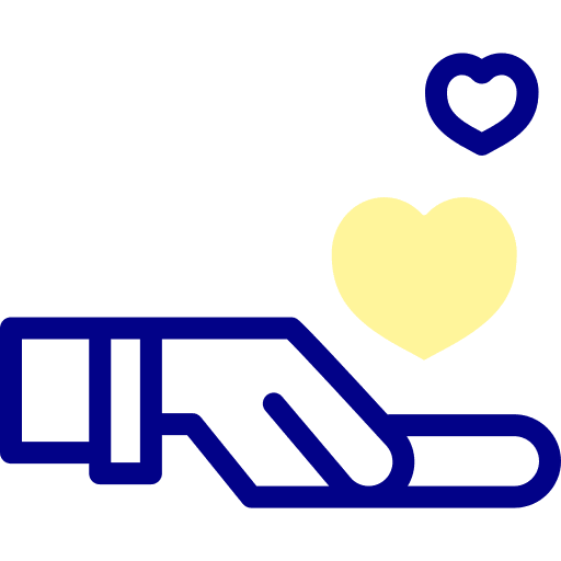 Heart hand miscellaneous love icon