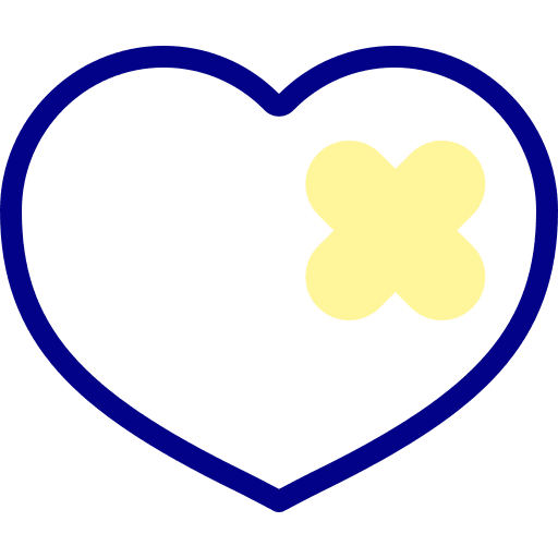 Heart love and romance unloved love icon