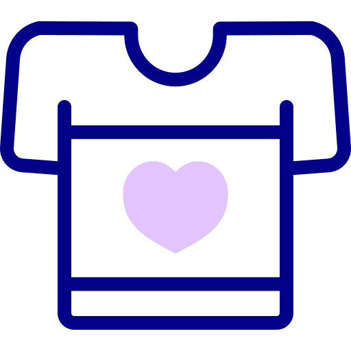 Tshirt love and romance tshirt love icon