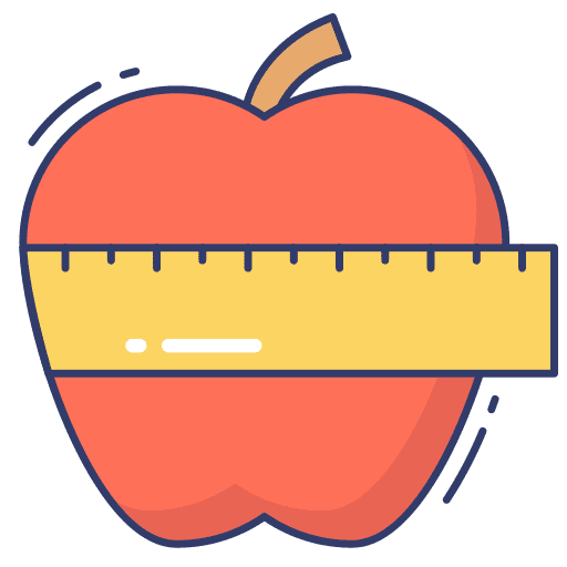 Apple wellness nutrition food and restaurant icon
