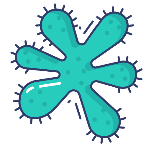 Bacteria covid 19 infection healthcare and medical icon