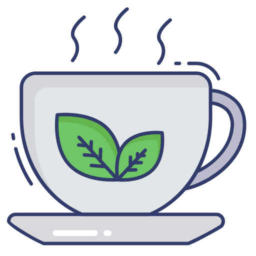 Green tea food and restaurant herbal tea healthy icon