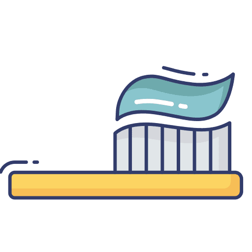 Toothbrush toothpaste healthcare and medical healthy icon