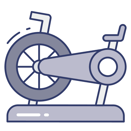 Treadmill sports and competition exercise workout icon