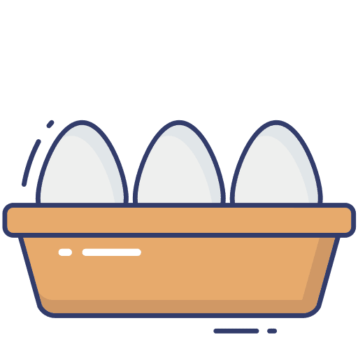 Egg organic egg food and restaurant icon