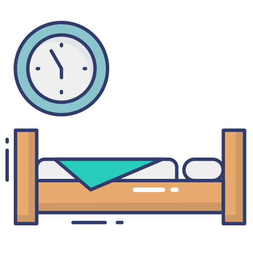 Sleep clock sleep furniture and household icon