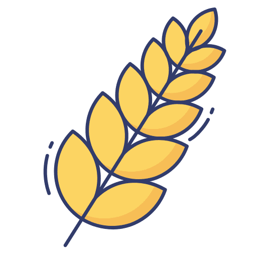 Wheat wheat healthy food and restaurant icon