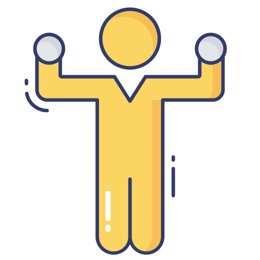 Exercise sports and competition exercise gym icon