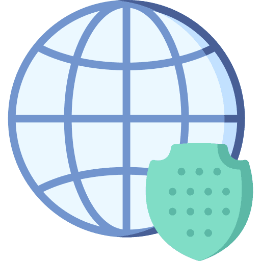 Network protection security safety icon