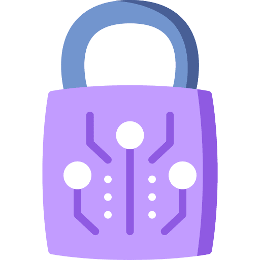 Protection technology security data icon