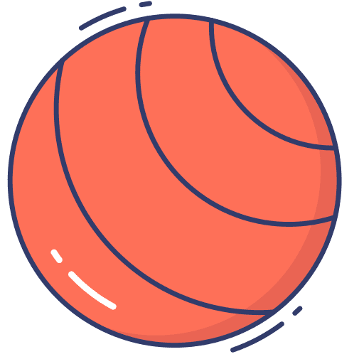Yoga ball equipment sports and competition yoga ball icon