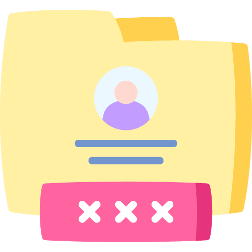 Password safety protection user icon