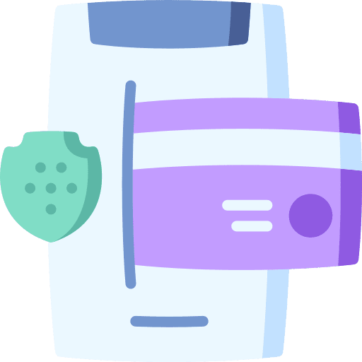 Payment method business and finance credit card safety icon