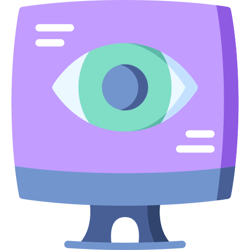 Spying spying screen seo and web icon