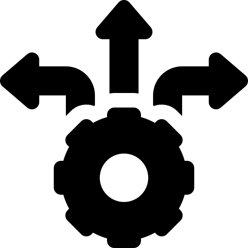 Decision making arrow business produce icon