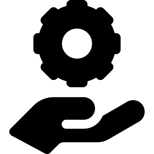Service hand gear provider icon