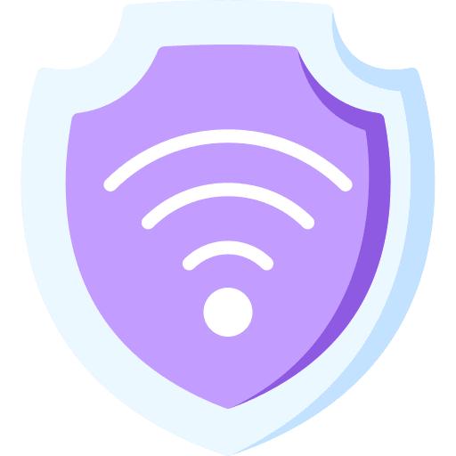 Wifi wireless connection security protection icon