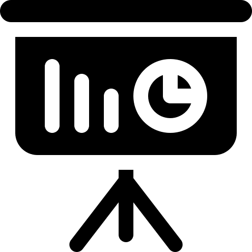 Business presentation business and finance pie chart bar chart icon