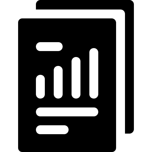 Business report bar graph statistics business report icon