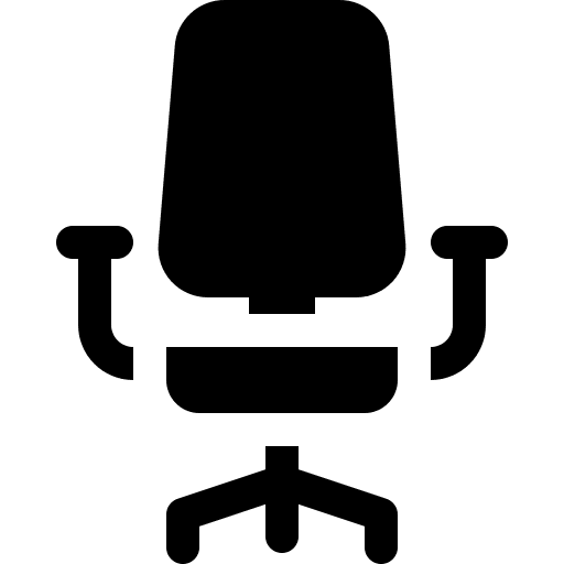 Chair furniture and household furniture comfortable icon