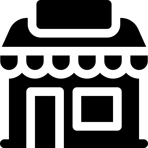 Shop building architecture and city store icon