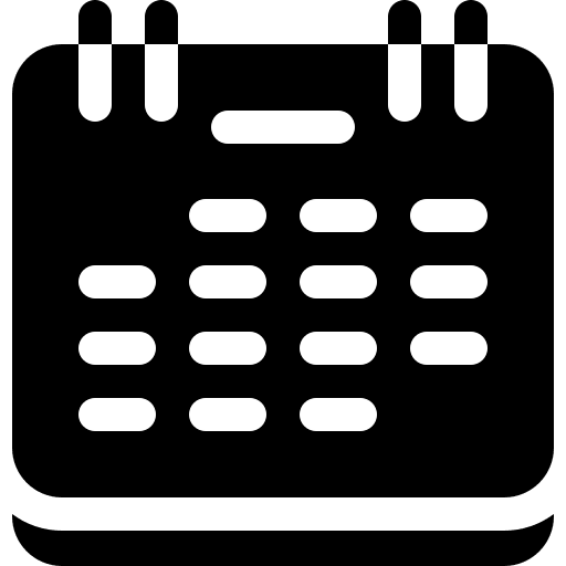 Calendar time and date organization schedule icon