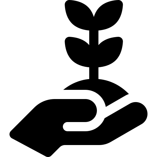 Growth leaf ecology responsability icon