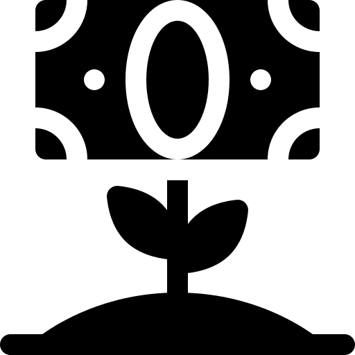 Interest money business banknote icon