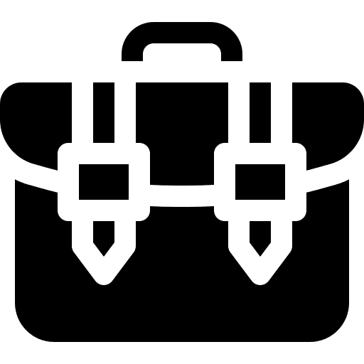 Briefcase business and finance suitcase portfolio icon