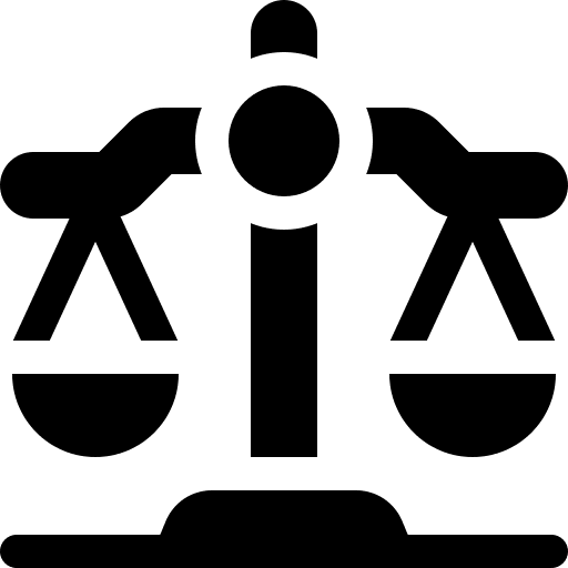Law judge equality justice scale icon