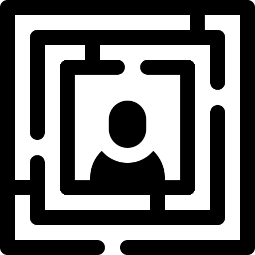 Maze user route gaming icon