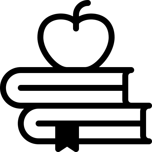 Book apple study knowledge icon