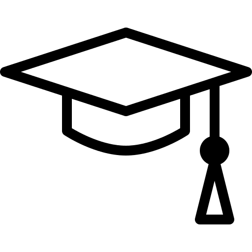 Graduation cap degree university graduation cap icon